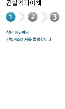 건별계좌이체 첫번째 단계 공인인증서 암호를 입력합니다.